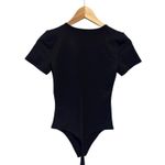 Aritzia Babaton Contour women’s Black Crewneck Short Sleeve Bodysuit Sz S Photo 2