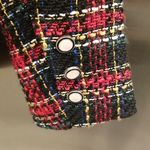 Rachel Zoe 💕💕 Tweed Boucle Blazer Suit Jacket ~ Multi-Color Plaid XS NWOT Photo 4