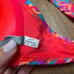 Aerie Womens Blakey Underwire Halter Bikini Bra Top Size 34A Geo Patterned Neon Photo 5