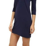 Lilly Pulitzer  Eliza 3/4 Sleeve T-Shirt‎ Dress in Navy Blue Size US Small Photo 0