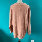 Aerie NWT  Down-to-Earth V-Neck Sweatshirt Womens Raw Sienna Oversized Size M Photo 3