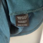 Karlie  Mini Dress Forest Green V-Neck Velour Medium Holiday Fall Christmas Photo 3