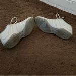 Nike Cheer sneakers white leath w/lt blue accents/suede rainbow Sz 7.5 EUC Photo 4