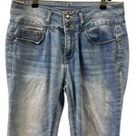 Wax Jean Wax Butt I Love You Lightweight Denim Stretch High Waist Blue Jeans Juniors 11 Photo 2