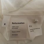 Reformation white/off white 100% Linen mini dress NWT Photo 9