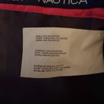 Nautica Womens Gray Water Resistant Jacket Hooded Full Zip Rain Parka Large Line Photo 8