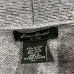 Eddie Bauer  Gray Women's XL Toggle Button Sweater Brown Tan Fisherman Wool Blend Photo 7