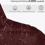 Women's Warm Winter Coat Heavy Puffer Jacket Parka with Fur Trimmed Hood Photo 1