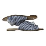 Journee Collection  Lillian Blue Stripe Flat Slide Sandal Size 8 New Photo 4