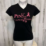 Breast cancer Tshirt Black Photo 0