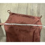 Tsher Copper Silky Shiny Dress XL New Brown Photo 3