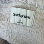 Aritzia Sunday best  boho coquette smocked mini ruffle skirt size small Photo 1