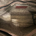 Fossil Vintage 2000s  Dark Brown Leather Brief Case Shoulder Bag Purse Photo 3