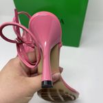 Bottega Veneta 930$ The Line Pink Milkshake Square Toe Heel Strap Sandal Leather Photo 9
