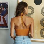 12th Tribe Layla Mango Cropped Halter Top
by Photo 1