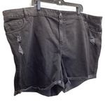 Old Navy  Size 30 Plus Size Mid Rise Boyfriend Black Jean Shorts. New Photo 4
