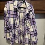 White Birch  Purple and Cream Utility Jacket Photo 0