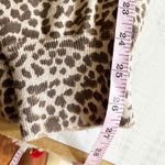 Monrow Cashmere Blend Soft Knit Leopard Print Jogger Size Medium Latte Brown Photo 11