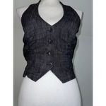 Women's y2k Geri C New York Black Halter Vest L Size L Photo 1