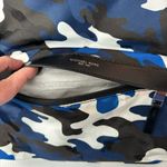 NWT Michael Kors Kent Cobalt White Backpack Army Camouflage Nylon Blue Photo 7