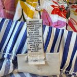 st. john's bay  High Rise Stretch Stripe Midi A-Line Skirt size 2X Blue White NWT Photo 10