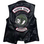 Hot Topic Riverdale Toni Topaz Southside Serpent Faux Leather Vest Women junior size small Photo 4