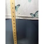 Butterfly Half Button Up XL Sheer Top Boho Preppy Swimsuit Coverup Lightweight White Photo 6