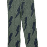 Macaron Knit Lounge Pants Women’s Small Green Lightning Bolt Joggers Photo 0