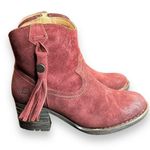 Born Womens Alondra Fringe Block Heel Size 6 Cowboy Boots BHFO 7198 Photo 3