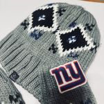 NFL Team  New York Giants Touch Gloves & Hat beanie Fair Isle Knit Ultra Game Photo 3