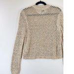 Pistola Womens Sweater Beige Caroline Multipop Crochet Long Sleeve Pullover XS Photo 7