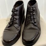 Sporto Women's Brown Leather Ankle Boots 6.5 M Victorian Granny Button Style Photo 1