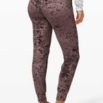 Lululemon Brown Crushed Velvet Joggers Size 4 Photo 2