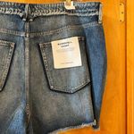 Good American  Bombshell Short Denim Blue Jean Shorts Shadow Pockets Plus Size 24 Photo 6