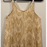Anthropologie SAGE THE LABEL Sia Tan Beige Print Swing Mini Dress Photo 2