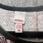 Bongo Geometric Triangle Print Skater Dress Black Pink Cap Sleeve Casual Medium Photo 4