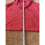 Donna Karan  Active Pink Zip Hoodie Bell Sleeves Drawstring Cuffs Women’s M Photo 3