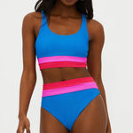 Beach Riot  Mackenzie bottom Orchid Colorblock, Size Small, $98 Photo 0