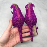 Tamara Mellon Frontline 105 Glitter PVC Sandal Heels Fuschia Hot Pink Glam 35.5 Size undefined Photo 10
