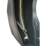 Steve Madden Black Leather Shoulder or Crossbody Bag Gold Details Biker Minimal Photo 6