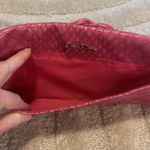 Jessica Simpson  snakeskin embossed wristlet pink wallet croc reptile Photo 1