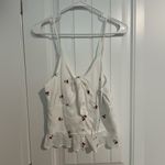 White Tank Top with Cherry Print Size L Photo 1