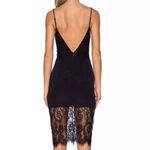 Lovers + Friends Revolve Black Lace Mini Dress Little Black Dress LBD Low Back Photo 1
