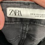ZARA  Black Distressed Shark Bite Hem Jeans 4 Photo 1