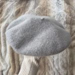 Halogen  Gray Wool Blend Women’s Beret Hat One Size EUC Photo 0