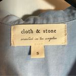 Cloth & Stone Anthropologie Womens Small Roll Tab Long Sleeve Top 100% Tencel Photo 1
