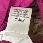 Kirious Los Angeles Cinched Textured Pink Crop Top Beach Coastal Preppy Boho M Size M Photo 5