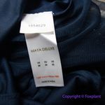 New! Maya halterneck midi tulle dress‎ tonal delicate sequin navy size 2 Blue Photo 14