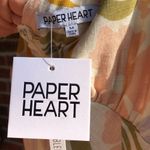 Paper Heart Linen Blend Pastel Floral Print Maxi Dress M Photo 4