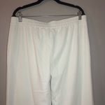 Coldwater Creek  Wide Leg Trousers Size L/14 in Cream Photo 4